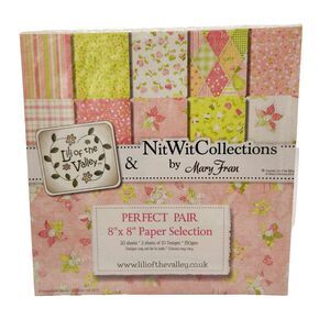 Lili of the Valley NitWit Collections Perfect Pair Floral Paper Pack 8x8 UK